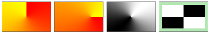 Conic gradient rectangular examples